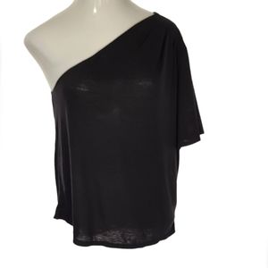 Express Black One-Shoulder Blouse